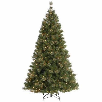 China 2022 Giant High End Good Quality Artificial Christamas Decoration Guangdong Folding Giant Lead Included PE PVC Christmas Tree Low Voltage Adapter for sale