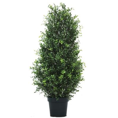 China PE PT#9217-40V0 48 Inches Topiary Christmas Tree Artificial Shrub Plants With Urn Plastic Pot Very Beautiful for sale