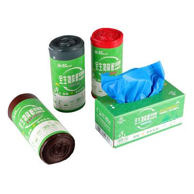 China High Quality Full Biodegradable Crash Resistance Garbage Plastic Drawstring Bag for sale