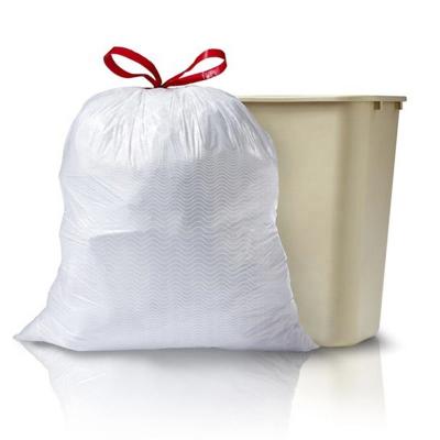 China Wholesale Custom Household Printing 100% Biodegradable Drawstring Waste Garbage Bag for sale