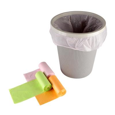 China Newest Biodegradable Tote Bag 30PCS/Roll 3Roll/Pack 3 Colors Die Cut Plastic Flat Compostable Waste Garbage Bag for sale