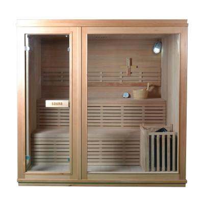 China Practical home dry steam room computer control panel traditional bath sauna room for health care for sale