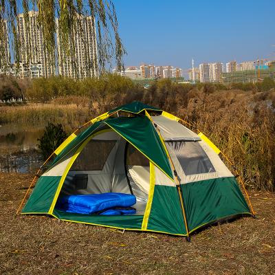 China Camouflage / Field Game 2 Person Folding Waterproof Tent Outdoor Sleeping Canvas for sale