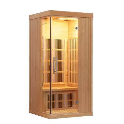 China With Transom Windows Far Infrared Portable Ozone Infrared Sauna for sale