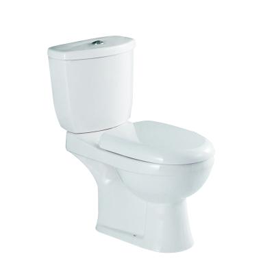 China Operation WDSI Automatic Washdown Modern Bathroom Mounted Toilet Large Diameter Ghana WC Toilet For Sale Africa Ceramic Two Piece WC Toilet for sale