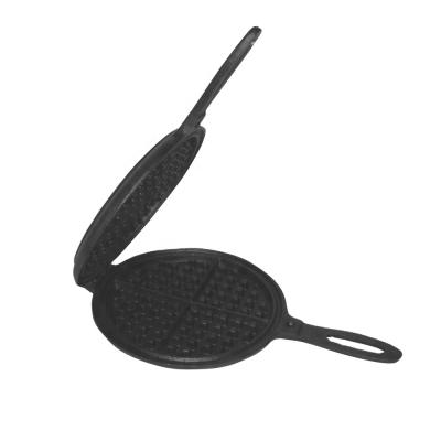 China Factory Price Double Frying Pan Cast Iron Viable Bakeware Custom Waffle Iron Pan Eggs Waffle Iron for sale