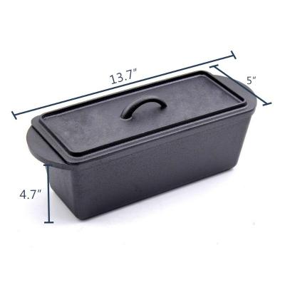 China Hot Selling Physical Metal Cast Iron Camping Cook Pre-Seasoning Bread Mold Bread Mold Non-Stick Pot for sale