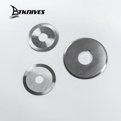 China Garment Shops High Precision Industrial Circular Knives Machine Slitting Round Blades For Cutting Machine for sale