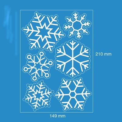 China Snow Window Sticker Decoration Christmas New Year Waterproof Window Home Decoration 2022 New Designs Cling for sale