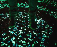 China Pebbles Luminous Stone Glow Ball Garden Walkway Night Light Stone en venta