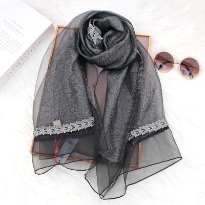 China High Quality Fashion 100%Silk Long Gift Scarf for sale