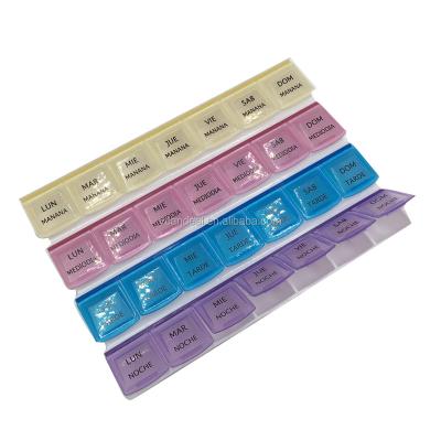 China Plastic 7 Day 28 Slot Pill Box for sale