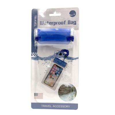 China Closed Promotional Clear Waterproof Zipper PVC Phone Bag for sale