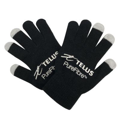 China Jacquard Mobile Phone Smartphone Touch Gloves Winter Touch Screen Gloves Touch Texting Glove for sale