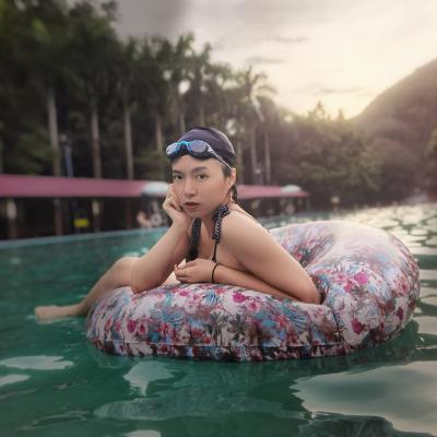 China Outdoor Use Inflatables Swim Pool Float Ride On Floatie Summer Explosion Beach Swim Poolside Reception Adult for sale