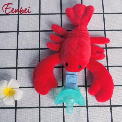 China 2021 Amazon pacifier toy detachable plush soft plush toys child baby can chew companion and soothing sleep baby toys for sale