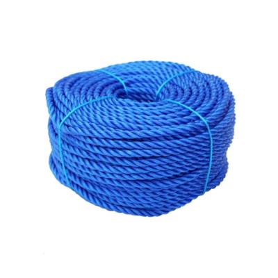 China Hot Selling New Product High Tenacity Durable Pe Material 3 Strands Rope Diameter From 4 To 40mm for sale