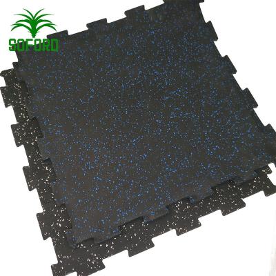 China Modern High thickness gym sports rubber flooring tile for sale