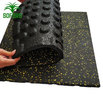 China Environmentally Friendly Anti-Shock Rubber Floor Mat Tiles for Gym Equipment for sale