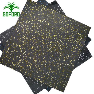 China Environmentally Friendly Eco-Friendly Rubber Tile Mats for Gym for sale