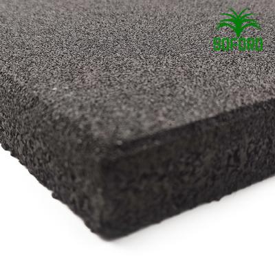 China Modern 500mmx500mmx30 mm thickness rubber rubber mat for gym fitness for sale