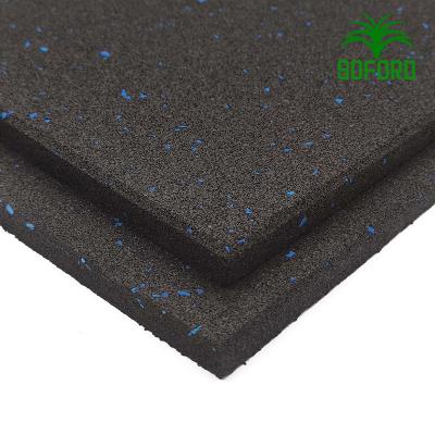 China Modern 500mm x500mmx15mm thickness no smell crossfit gym rubber floor tile for sale