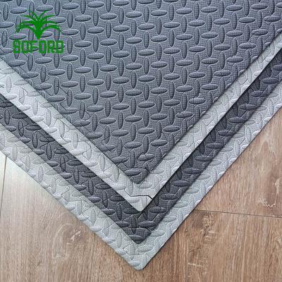 China Safe Grey and Black 10mm  rubber Eva foam sheet with Leaf pattern for sale