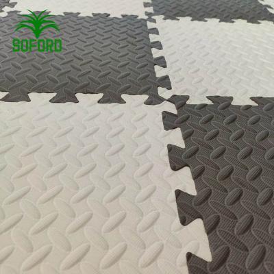 China Safe best selling 600mm x600mm EVA form mat  grey and black color for sale