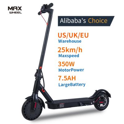 China Max Wheel E9 Unisex City Ride Electric Scooters 8.5 Inch Spain Warehouse Adult Foldable Waterproof Action Honeycomb Tire 350w Scooters for sale