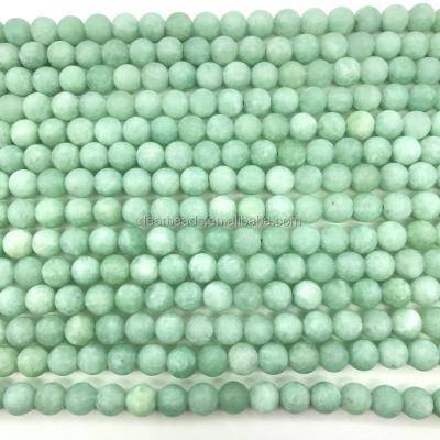 China Matte Frosted Dyed Burma High Quality Wholesale Trendy D.C.A. Burmese Jade Beads For Jewelry Making for sale