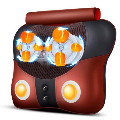 China Eletric Electric Pulse Shiatsu Neck Massager Neck And Shoulder Kneading Massager With Heat for sale