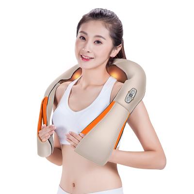 China Neck Kneading Body Shiatsu Neck Pillow Infrared Heating Massager for sale