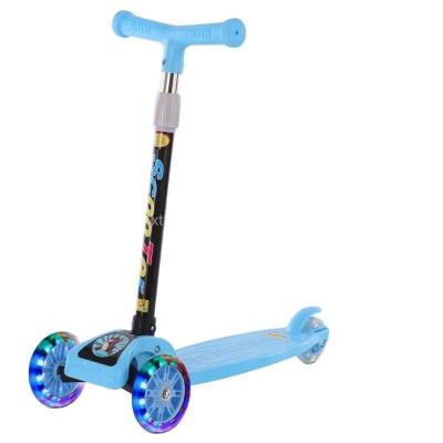 China Hot Selling High Carbon Steel Handlebar Scooter Kids Roll Adjustable Foot Scooter Kick Toy Scooter Baby Kids Children Or 2-8 Years Old for sale