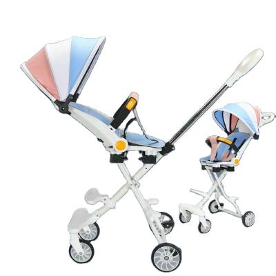 China Plastic+Steel Pipe Cheap Price Baby Carriage Factory Sale Hot Multifunctional Folding Angle 3 in1baby Adjustable Stroller for sale