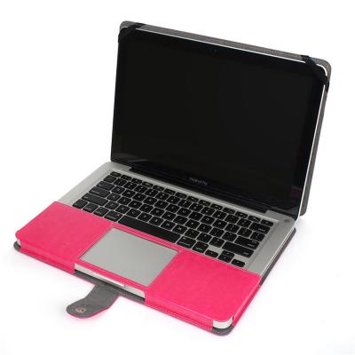 China Dustproof Laptop Case 13 Inch Back Cover Latest Laptop Accessories 13 Inch PU Leather Cover Case For Macbook Pro for sale