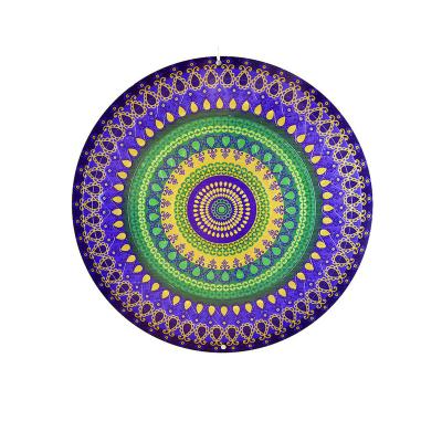 China High Quality Custom Minimalist Mandala Stainless Steel 3D Wind Spinners Home Garden Decoration Metal for sale