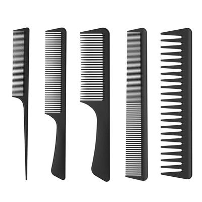 China Tony Carbon Long Hair Tip Salon Promotion Travel Starter Comb Men's Hairdressing Combs Haircut Fiber Salon Comb For Hairdresser for sale