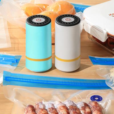 China Outdoor Mini Kitchen Portable Vacuum Packing Sealer Machine Air Sealing System With Vacuum Bags for sale