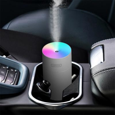 China Mini Size 300ml Usb Portable Home Car Air Portable Led Lightweight Ultrasonic Humidifier Mini Room Atomizer Diffuser Cute for sale