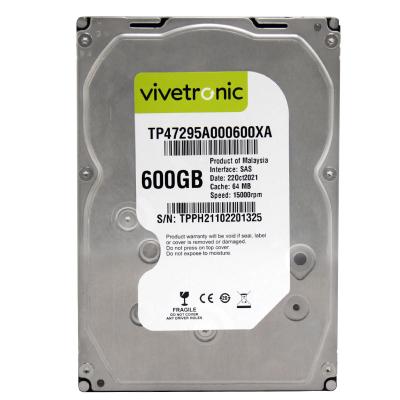 China Original Brand 600GB SAS 64MB 15000RPM Best Price Hdd 3.5 Inch Cache Disco Duro For Enterprise Server HDD for sale