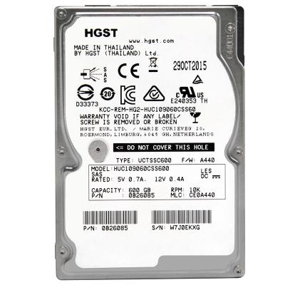 China Original Hdd Brand HUC109060CSS600 0B26085 600GB 2.5 Inches 10K 6GB/S SAS Hard Disk For Server for sale