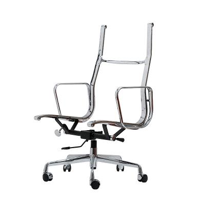 China Regular Unfinished Office Furniture Components Chair Frames High Back Aluminum Alloy Frame Chair for sale