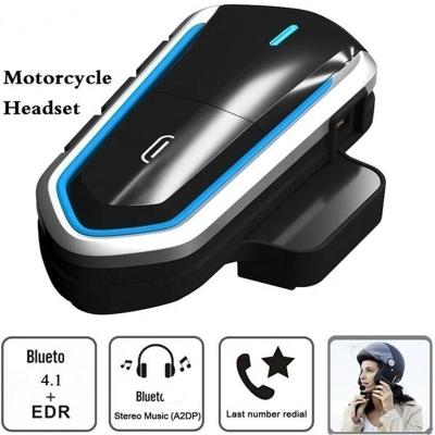 China Motorcycle Riders Helmet Intercom Bluetoo 4.1 Handsfree Interphone Hands-free Interphone Motor Helmet Kit MH35 Motor Audio Helmet for sale