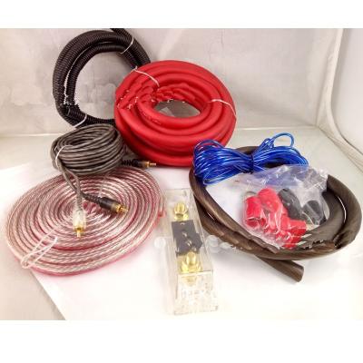 China New Arrival 0 Gauge Car Wiring Kit Amp Audio Amplifier Install Wiring Power Cable Amplifier Subwoofer Speaker Radio Sound Line CC011 for sale