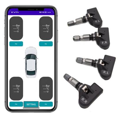 China Blueth 5.0 Tire Pressure Sensors Motorcycle Car TPMS Engine Monitor System With 2/4 External Internal Sensors For IOS Android APP ATP100 for sale