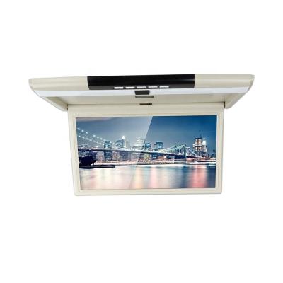 China 17 Inch LCD Screen Automobile Ceiling TV MP5 Multimedia Roof Mount Display Car VCRs Remote Control Car Monitor HD 1080P USB HDTV IR FM for sale