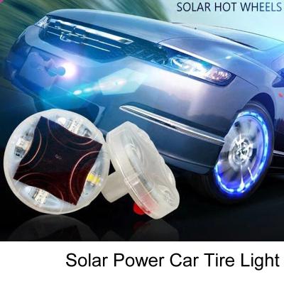 China Auto Solar Powered Flash Tire Rim Light Lamp Decoration Fashion Sunny Power Tire Valve Lighting 12 Modes Car Anti-theft DIY Wheel Precaution DIY for sale