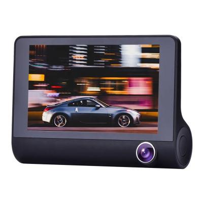 China Waterproof Car DVR 3 in 1 Front Cameras Full HD 1080P Dual Lens Car DVR Camera 4.0 Inch LCD Screen with 170 Degree Rear View Parking Camera for sale