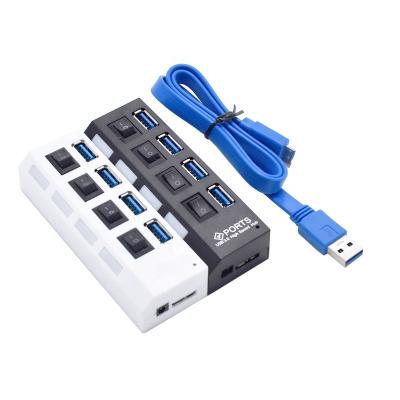 China 4 Ports Multi Ports USB HUB 2.0 3.0 USB Splitter USB Hab Power Adapter PC Laptop Cable Connector HUB040 HUB040 for sale