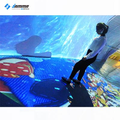 China Mall / Game Ceter 3d Floor Holographic Interactive Projection Interactive Aquarium Projection for sale